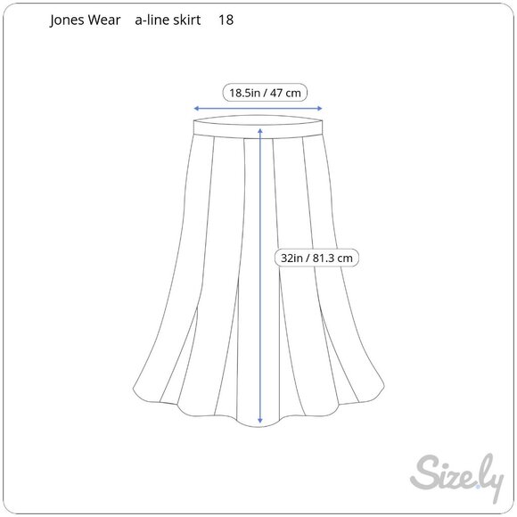 Jones Wear Women's Linen Blend Abstract Paisley Print Retro Look Midi SkirtSz 18 - Picture 8 of 8